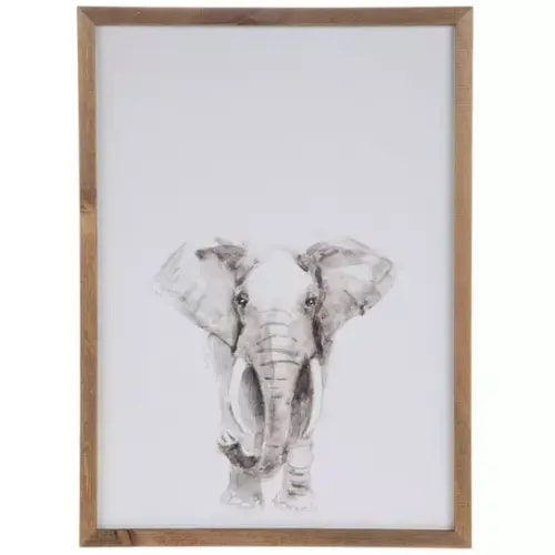 Elephant Wood Wall Decor