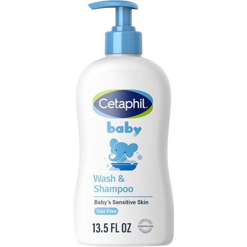 Cetaphil Baby Wash & Shampoo with Organic Calendula, Tear Free, Paraben, Colorant and Mineral Oil Free, 13.5 Fl. Oz