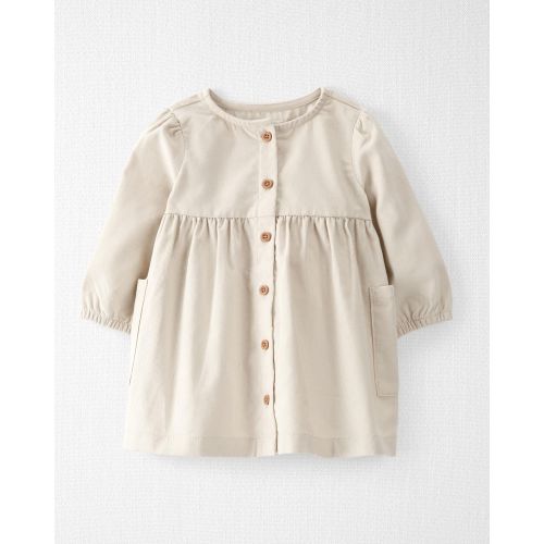 Baby Organic Cotton Corduroy Button-Front Dress
