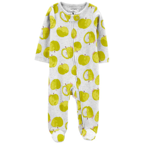 Baby Green Apple 2-Way Zip Sleep & Play Pajamas - Carter's | Carter's