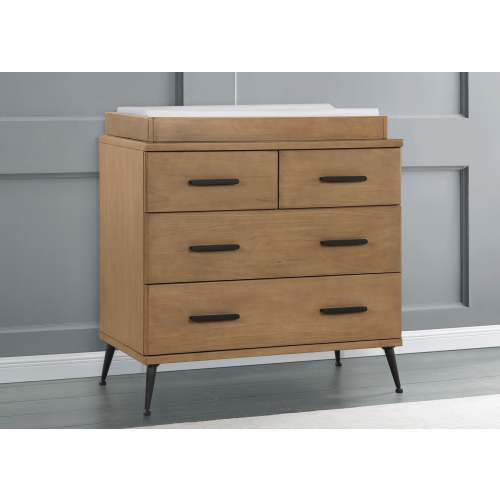Sloane 4 Drawer Dresser with Changing Top and Interlocking Drawers