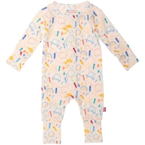 Magnetic Me Magnetic Convertible Coveralls | Silky Soft Modal Fabric | Baby Onsie Available in Sizes NB - 24M