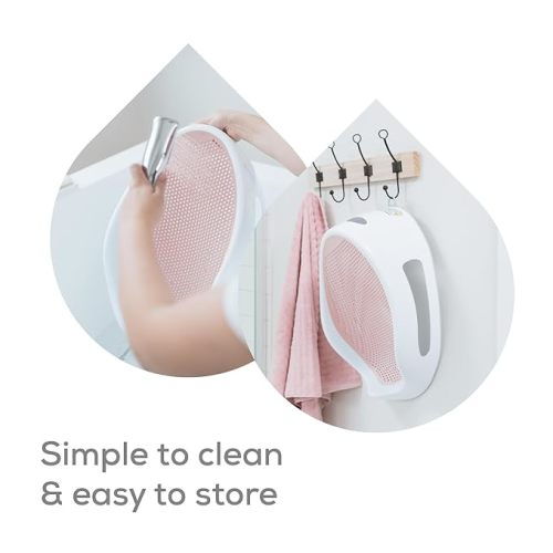 Angelcare Baby Bath Support (Pink) | Ideal for Babies Less than 6 Months Old - 1 Count (Pack of 1)