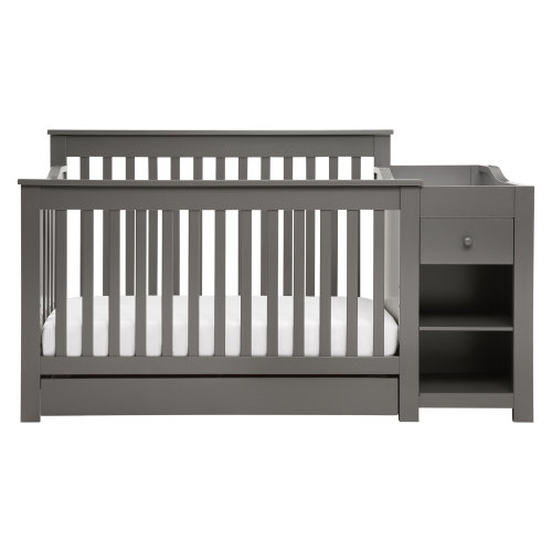 Piedmont 4-in-1 Convertible Crib and Changer with Storage
