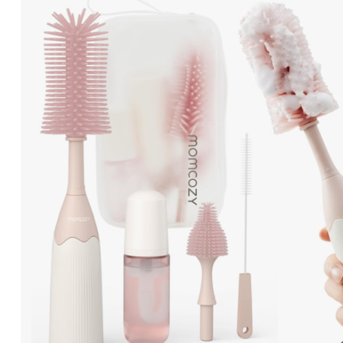 pink bottle brush cleaner