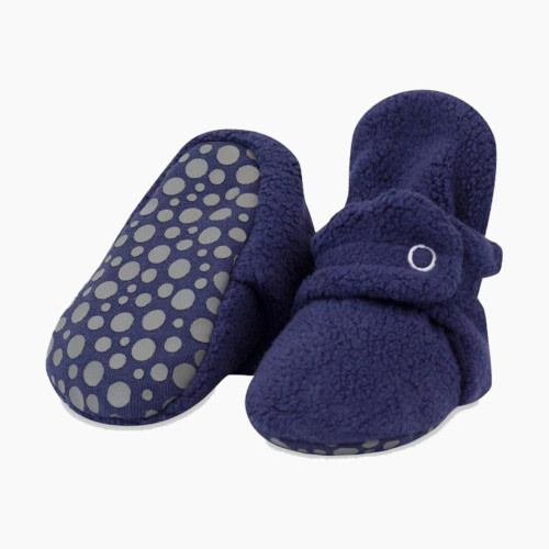Zutano Cozie Fleece Bootie - True Navy, 12 M