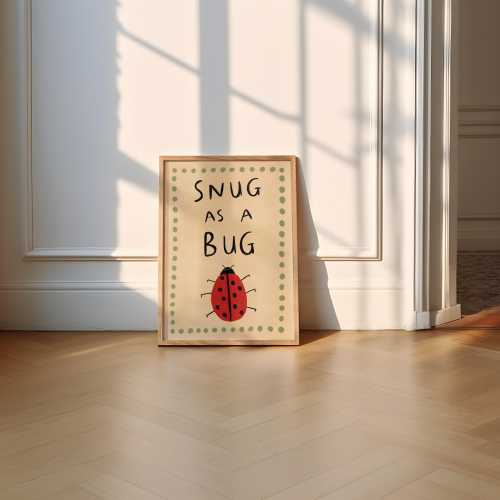 Snug as a Bug print