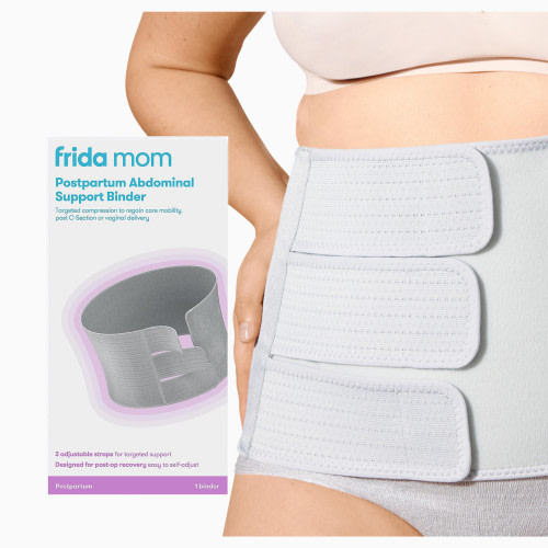 Frida Mom Postpartum Abdominal Support Binder - Grey