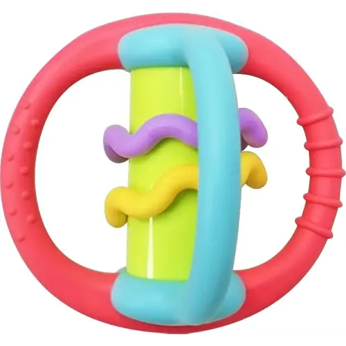 BaBeloved Little Orbit Baby Teething Toys Multiple Sensory Montessori Baby Teether Toys Soft Food-Grade Teethers for Babies Rattling Teething Relief, Chew Toy for Babies 0-12 Months, BPA Free