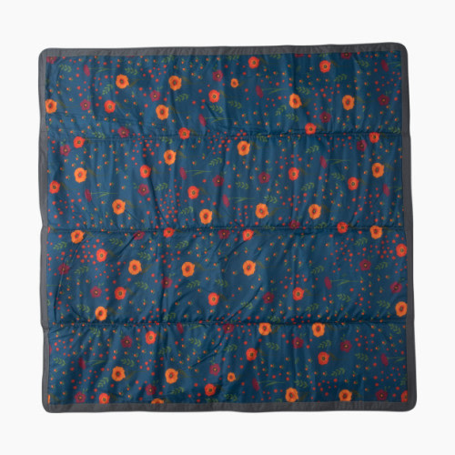 Little Unicorn Outdoor Blanket - Midnight Poppy, 5 X 5 Ft