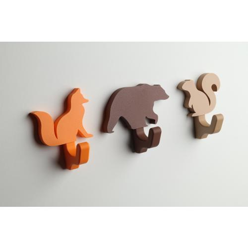 Woodland Wall Hook | forest creatures kids room