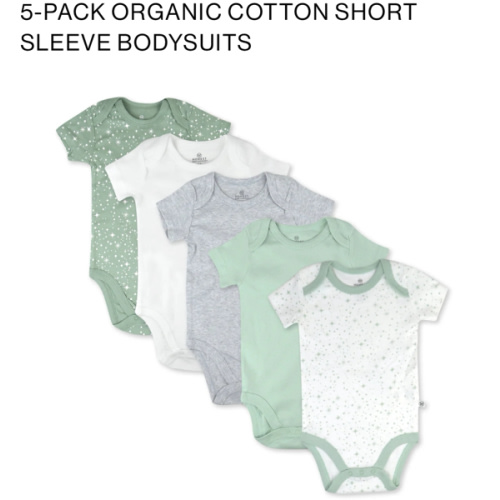 5-Pack Organic Cotton Short Sleeve Bodysuits | Honest Baby Clothing