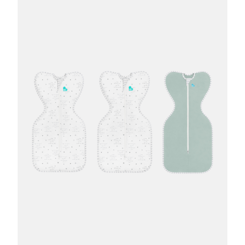 Swaddle Up Starter Bundle | 0.2 TOG | White You are my | Olive