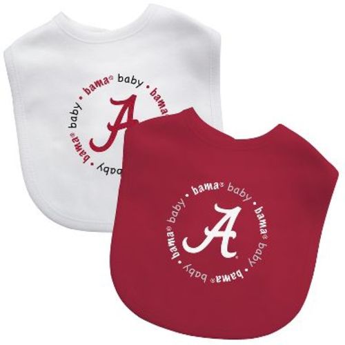 BabyFanatic Officially Licensed Unisex Baby Bibs 2 Pack - NCAA Alabama Crimson Tide