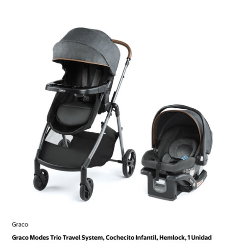 Graco Modes Trio Travel System, Cochecito Infantil, Hemlock, 1 Unidad