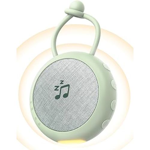 Sympa Portable Sound Machine Baby, Sound Machine Portable with 10 Natural Soothing Sounds for Adult, Portable White Noise Machine Baby with Night Light for Sleep Aid & Travel, Noise Canceling, Green