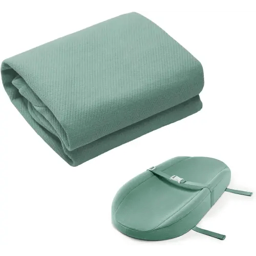Blissful Diary Changing Pad Cover for Avocado Contoured Changing Pad, Ultra Soft Breathable Diaper Changing Table Pad Cover for Baby Girls Boys - Sage Green