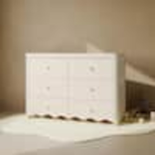 Storkcraft Casablanca Frosted Oat 6 Drawer 48.11 in. Wide Dresser 03766-60D
