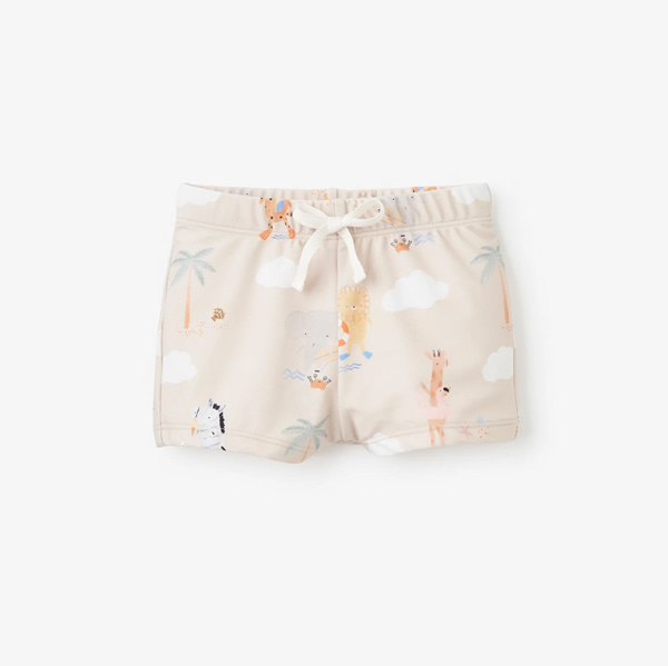 Seaside Safari Baby Swim Shorts – Elegant Baby