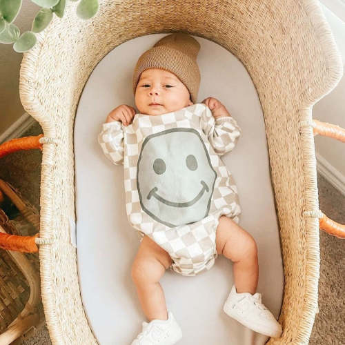 Baby Smile Checkered Romper