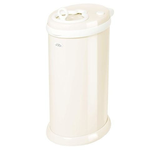 Ubbi Steel Odor Locking, No Special Bag Required Money Saving, Awards-Winning, Modern Design Registry Must-Have Diaper Pail, Ivory