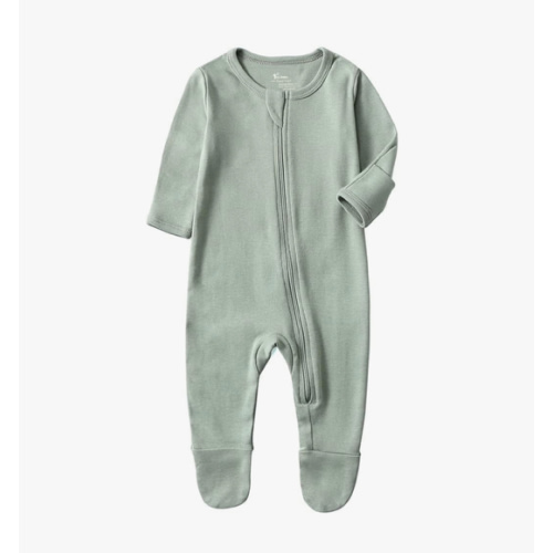 O2 BABY Baby Boys Girls Organic Cotton Zip-Front Sleeper Pajamas, Footed Sleep 'n Play