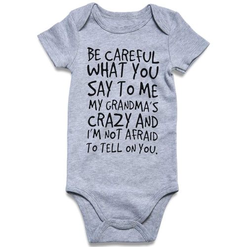 Loveternal Neutral Baby Girls Boys Cotton Romper Cute Saying Newborn Clothes 0-12 Months…