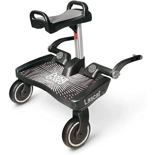 BuggyBoard Maxi+ - Black with Gray Saddle Seat