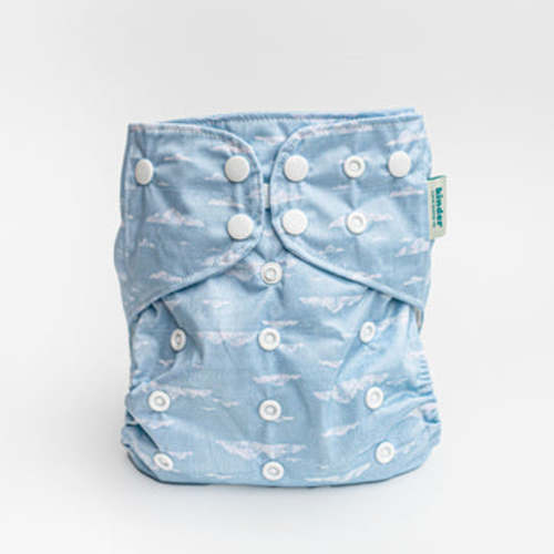 Patterned Pocket Cloth Diaper with Athletic Wicking Jersey
