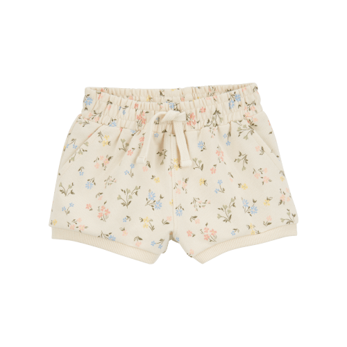 Baby Floral Pull-On French Terry Shorts - Ivory - Carter's | Carter's