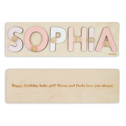 Personalized Wooden Name Puzzle, Custom Name Sign,