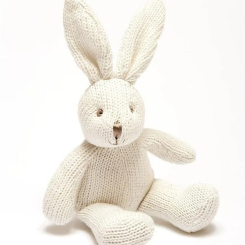 Knitted Bunny Rattle