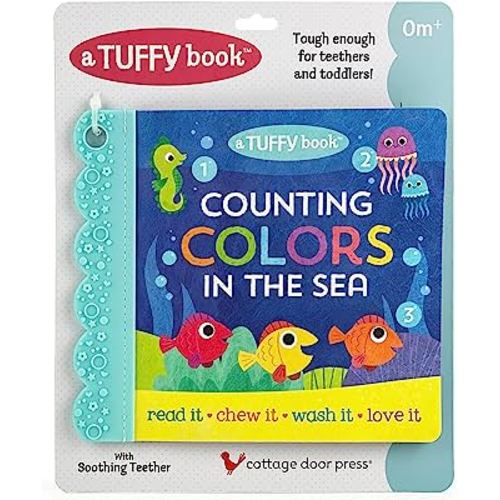 Tuffy 1, 2, 3 Colors in the Sea Book - Washable, Chewable, Unrippable Pages