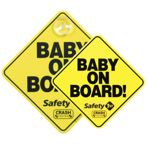 Safety 1st Baby on Board Automotive Sign and Magnet, Yellow