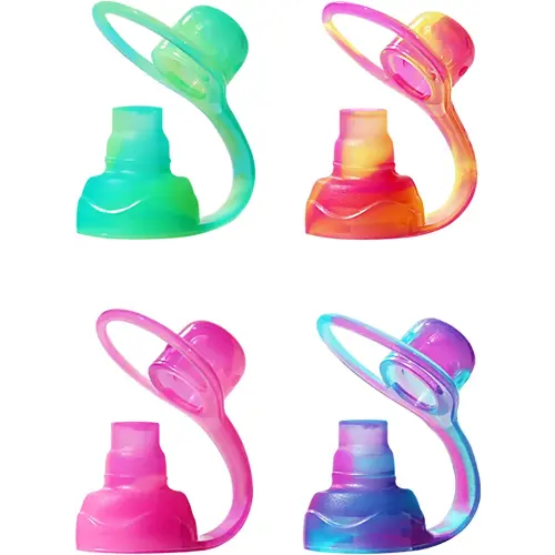 ChooMee SoftSip Food Pouch Tops | 4 CT | Swirl Colors
