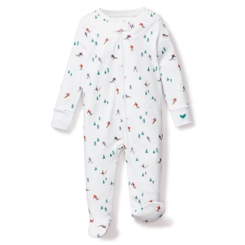Après Ski Fitted One-Piece Cotton Footie Pajamas, 6-9M