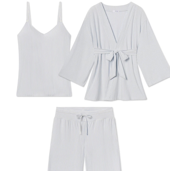 LAKE | Women | DreamModal™ Pajamas | Fog Maternity Kimono Bundle
