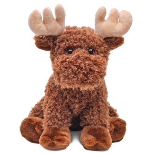 Bearington Morton Plush Moose Soft Fur Stuffed Animal, 10.5 inches