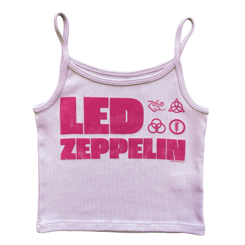 Led Zeppelin Emblems Tank - Pink