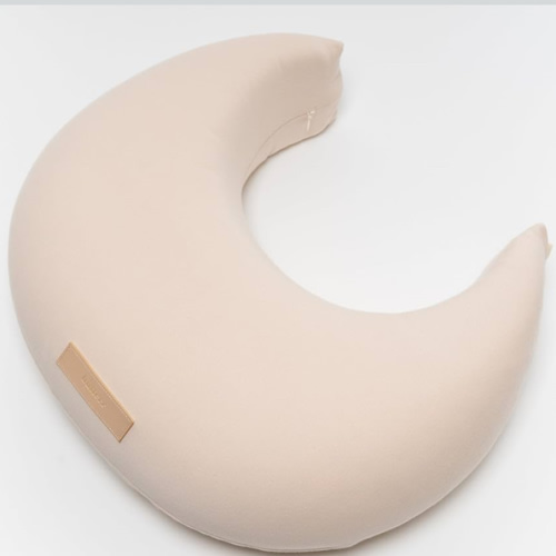 Natural Breastfeeding Pillow, Nursing and Posture Support, Plant Based Cushion with Organic Cotton Removable Cover (Natural)