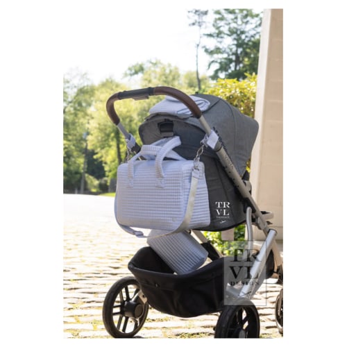 Quilted Stroller Bundle in Pimlico Stripe: Blue