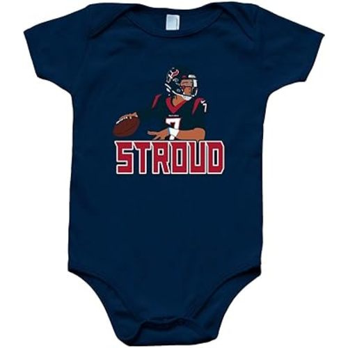 CJ Stroud Pic Touchdown Baby 1 Piece Short Sleeve