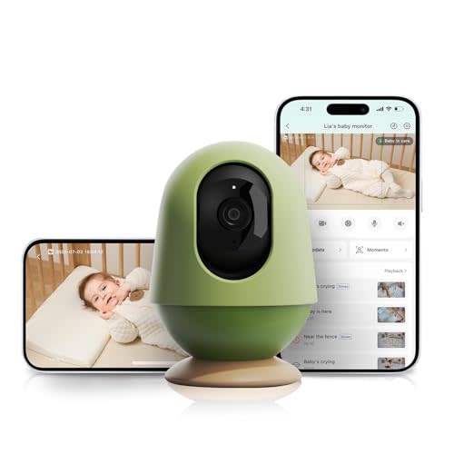 Growing MONAI AI-Powered WiFi Baby Monitor with HD Camera & Audio - Auto Tracking, Cry & Sleep Detection, 3K Ultra HD Video, Moments Capture, Products do not Require Subscription Purchase