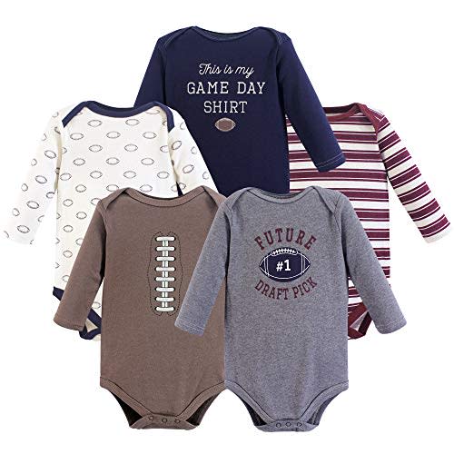 Hudson Baby unisex-baby Cotton Long-sleeve Bodysuits