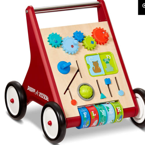 Radio Flyer Classic Push Play Walker, Toddler Walker with Activity Play, Ages 1-4, Red Walker Toy – Collierleeds