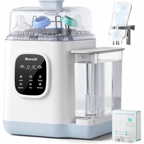 Baby Bottle Washer 50,000Pa All-in-One Sterilizer & Dryer