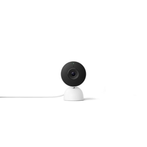Google Nest Cam Indoor (Wired, 3nd Gen) - Indoor Security Camera with 2K Video - Works with Google Home - With Gemini - Snow