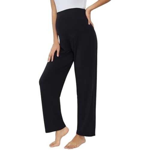 Joyaria Womens Maternity/Pregnancy Sweatpants Long Yoga/Pajama/Lounge Pants Over The Belly