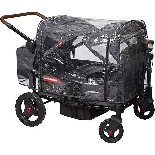 Rain Cover for Baby Stroller Wagon, Baby Travel Gear Bag, Wagon Stroller Summer Essentials, Newborn Essentials, Radio Flyer Rain Cover with Bag for Voya Stroller Wagons