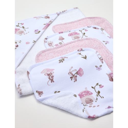 Living Textiles Mushroom House Bath Gift Set, 5-Pieces